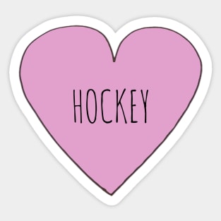 Love Hockey Sticker